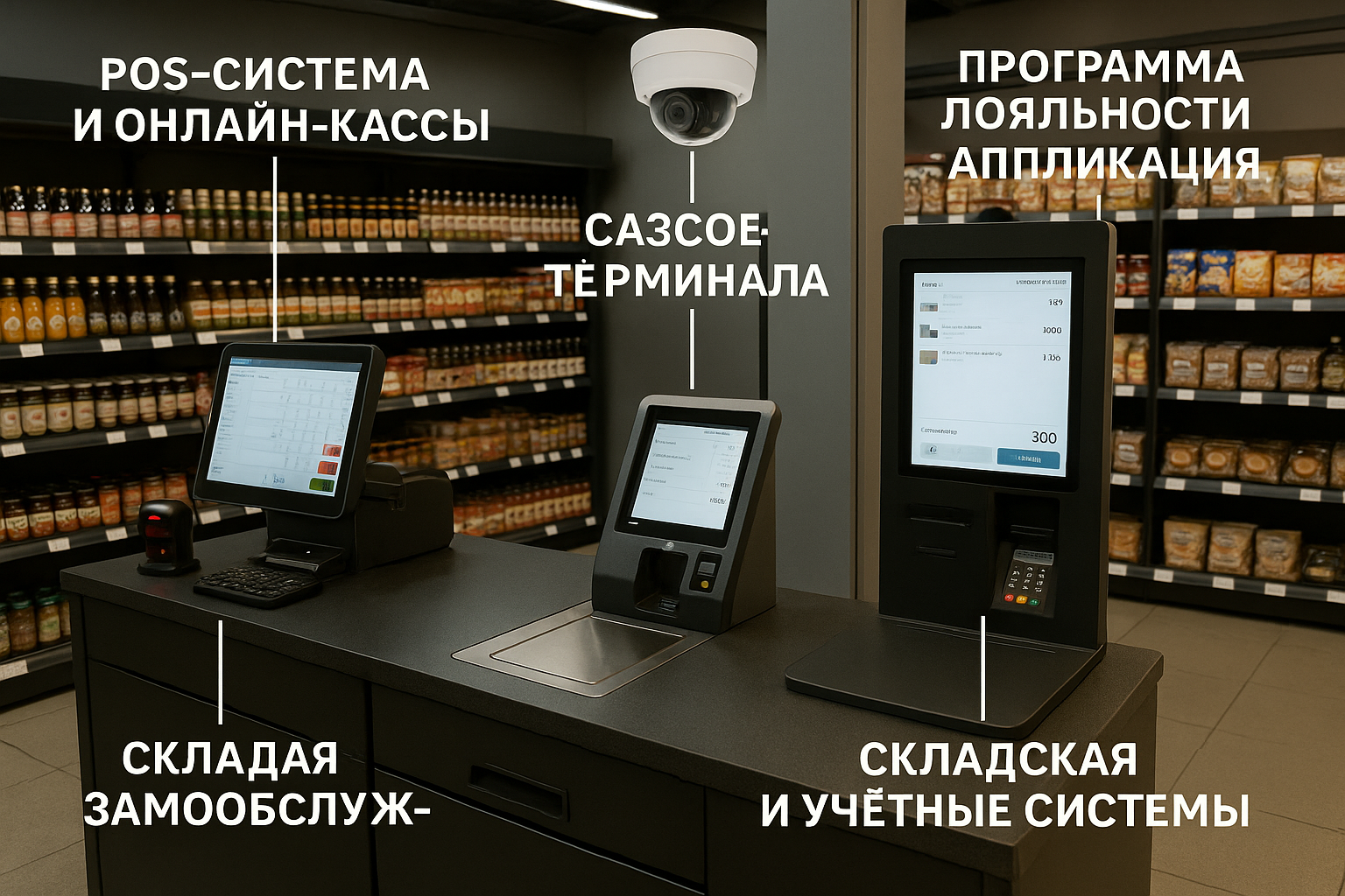 Автоматизация продуктового магазина в Харькове