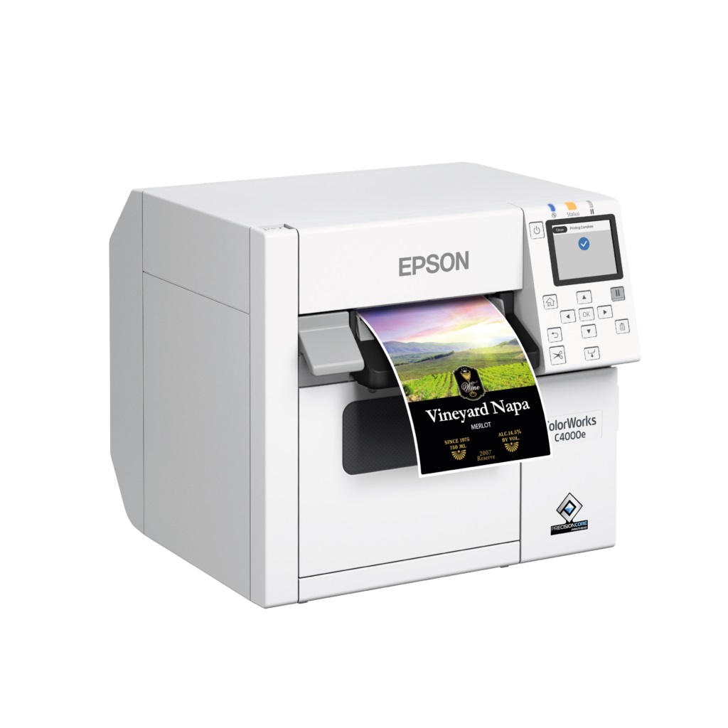 Полноцветный настольный принтер для печати этикеток Epson ColorWorks CW-C4000e